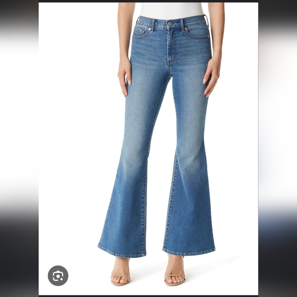 Women's Blue Flared Jeans